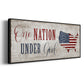 One Nation Under God - Floater Framed Canvas Print