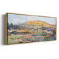 The Mount Riboudet in Rouen at Spring, 1872 - Floater Framed Canvas Print