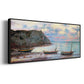 Sunset at Étretat, 1885 - Floater Framed Canvas Print