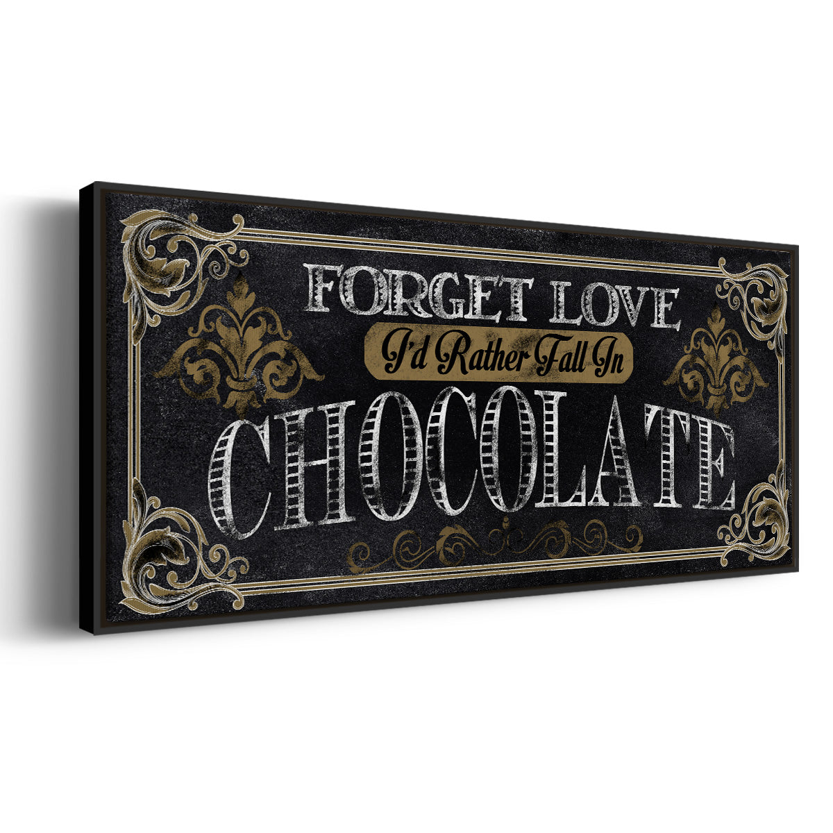 Chocolate - Floater Framed Canvas Print