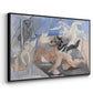 Composition with Minotaur, 1936 - Floater Framed Canvas Print