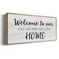 Welcome to Our Home - Floater Framed Canvas Print
