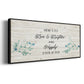 Floral Happily - Floater Framed Canvas Print