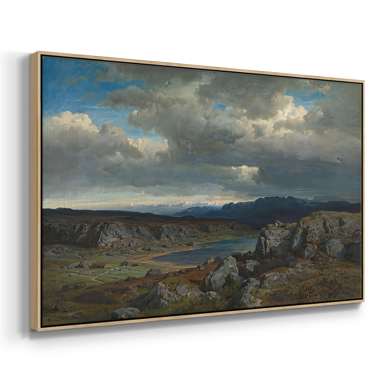 Norwegian Highlands, 1857 - Floater Framed Canvas Print