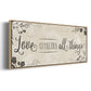 Love Conquers - Floater Framed Canvas Print