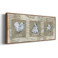 Burlap Music Ornaments - Floater Framed Canvas Print