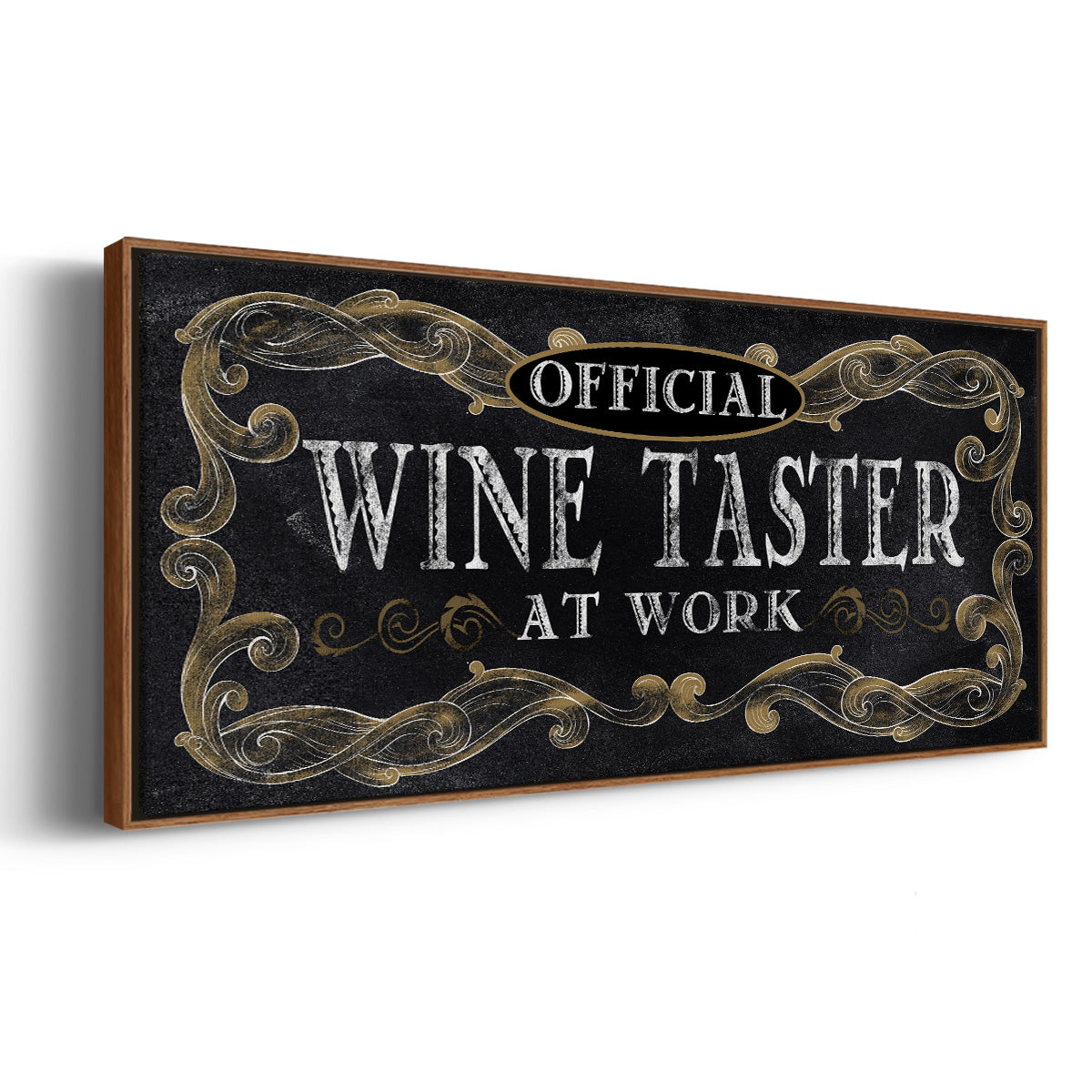Wine Taster - Floater Framed Canvas Print