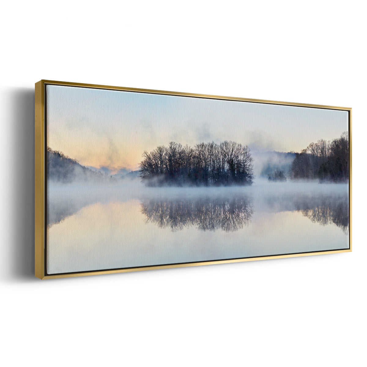 Scene on the Water VIII - Floater Framed Canvas Print