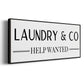Help Wanted - Floater Framed Canvas Print