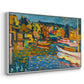 Study for Autumn Landscape with Boats, 1908 - Floater Framed Canvas Print