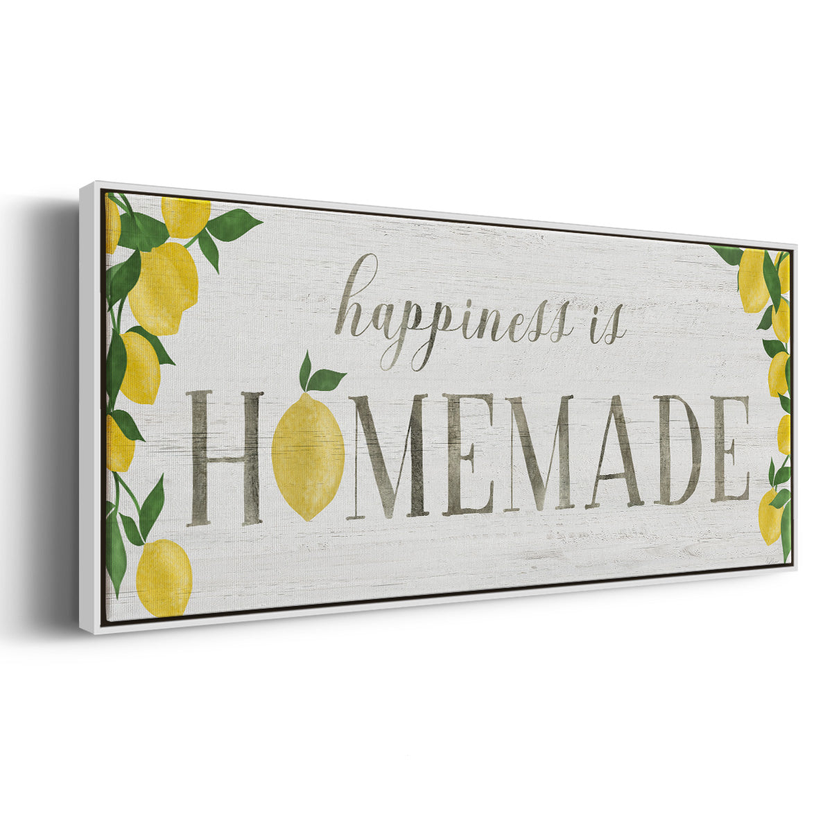 Homemade Lemons - Floater Framed Canvas Print