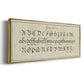 Manuscript Sampler III - Floater Framed Canvas Print