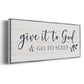 Give It To God - Floater Framed Canvas Print