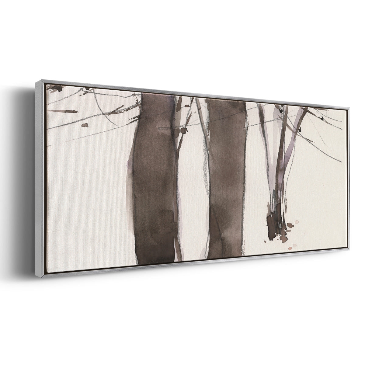Under the Winter Tree II - Floater Framed Canvas Print