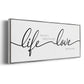 Life Takes You Love Brings You - Floater Framed Canvas Print