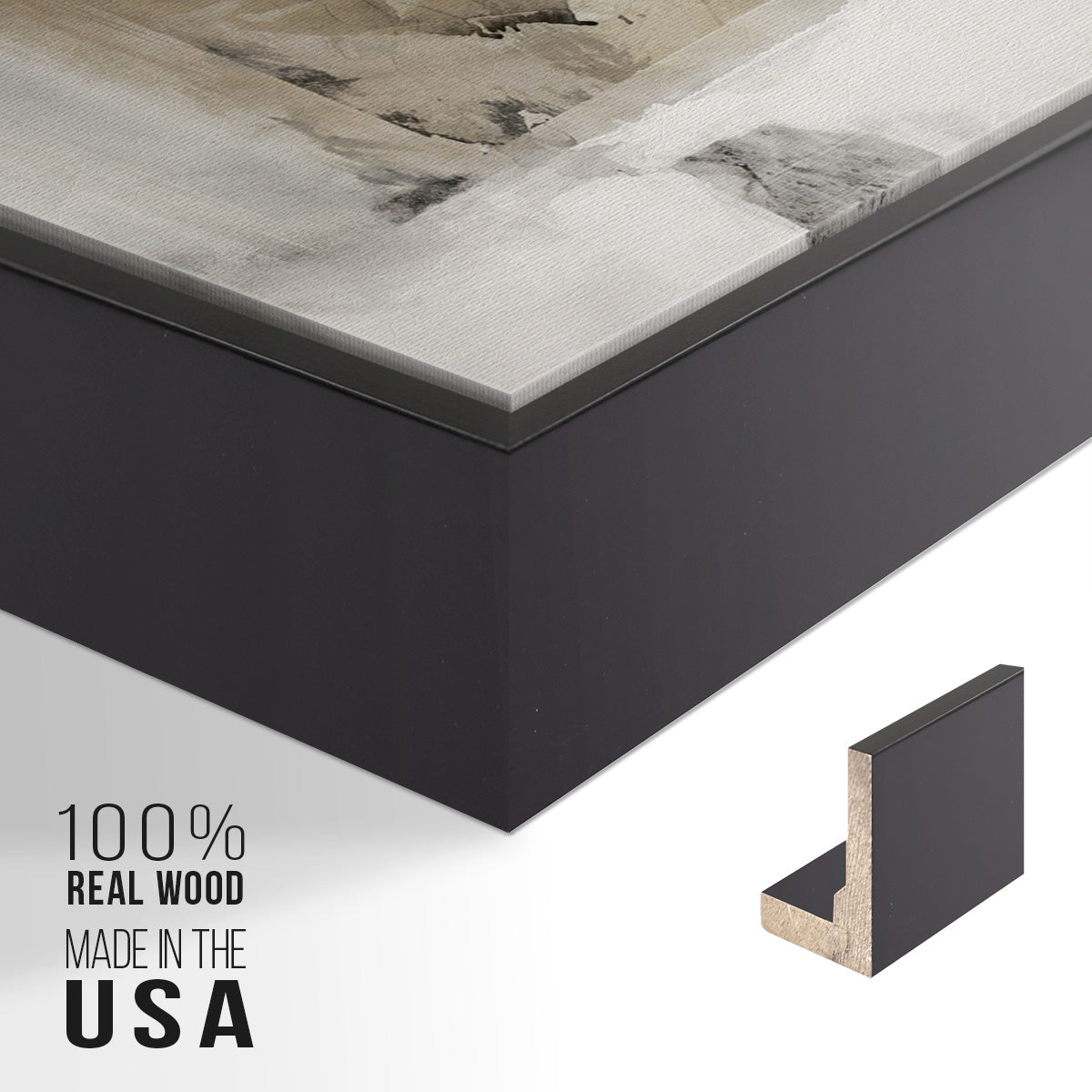 A Simple Love I V30 - Floater Framed Canvas Print