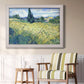 Green Wheat Field with Cypress - Ornate Framed Canvas Print