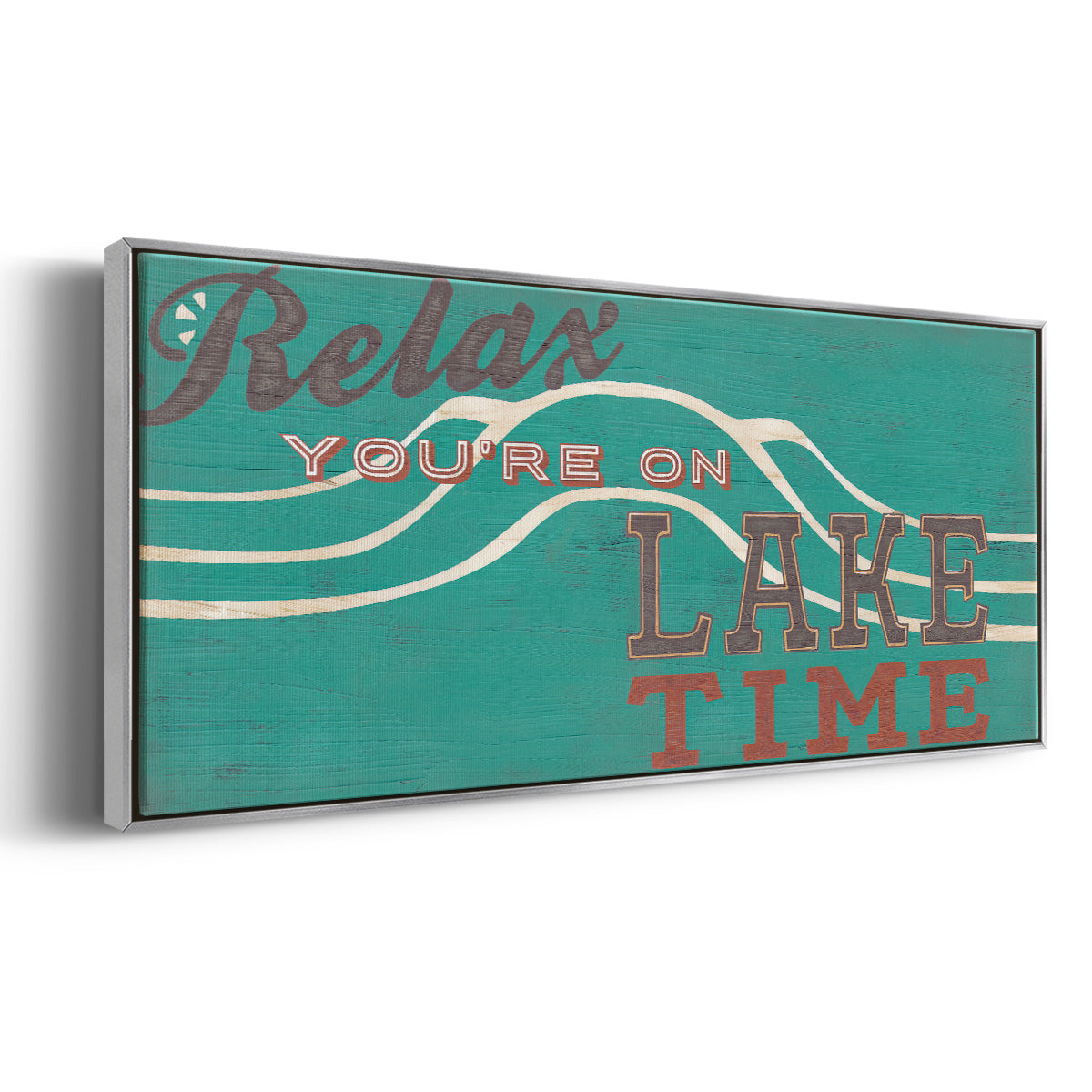 Cabin Life Collection H - Floater Framed Canvas Print