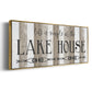 Simple at the Lake House - Floater Framed Canvas Print