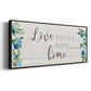 Love Builds - Floater Framed Canvas Print