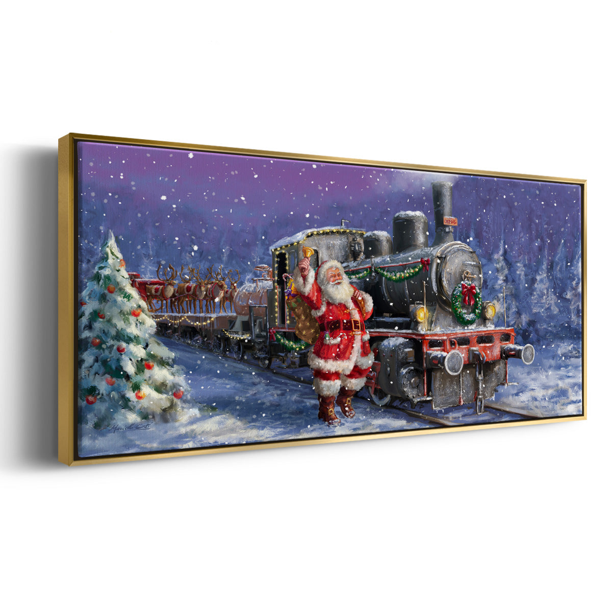 All Aboard - Floater Framed Canvas Print