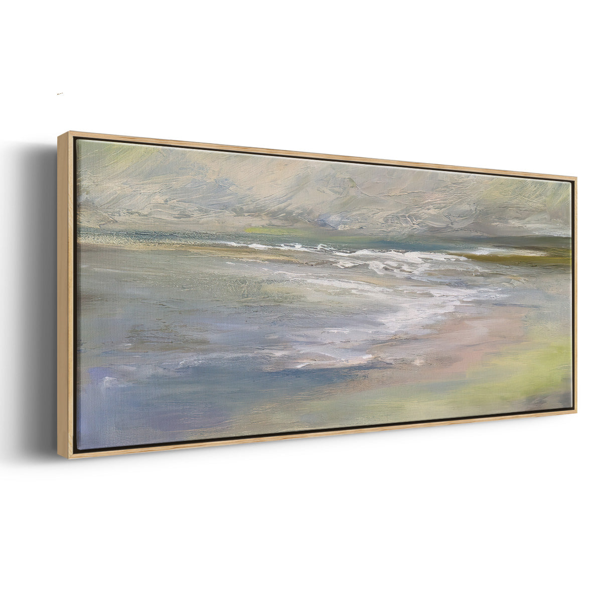 Beach Light II - Floater Framed Canvas Print
