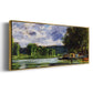 The Banks of the Seine near Jeufosse (Eure), 1880 - Floater Framed Canvas Print