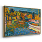 Study for Autumn Landscape with Boats, 1908 - Floater Framed Canvas Print