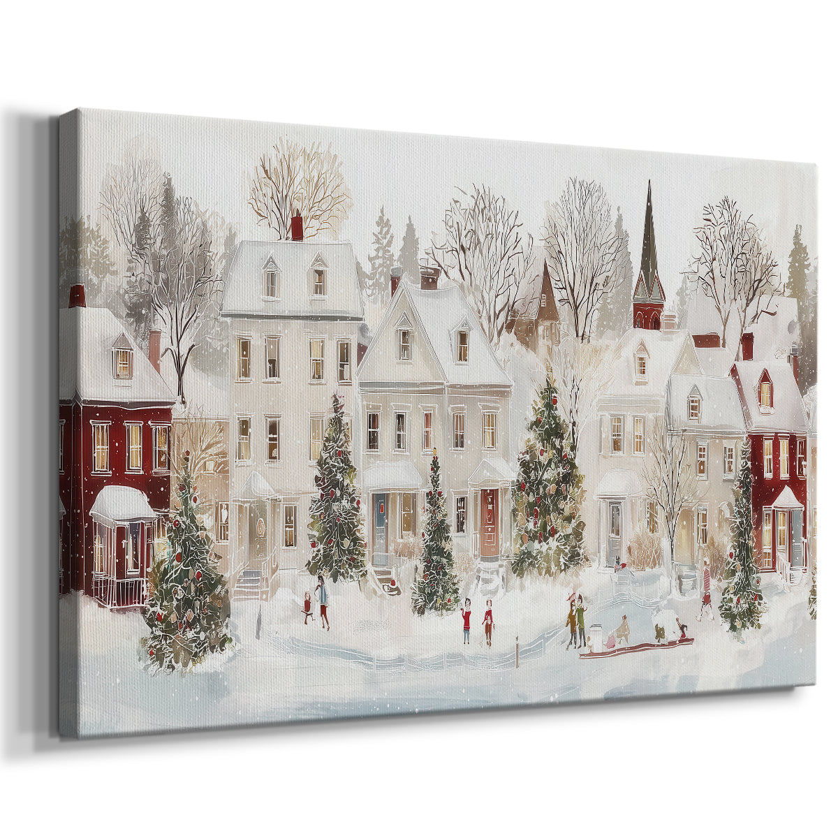 Frostlit Whisper of Midwinter - Canvas Art Print