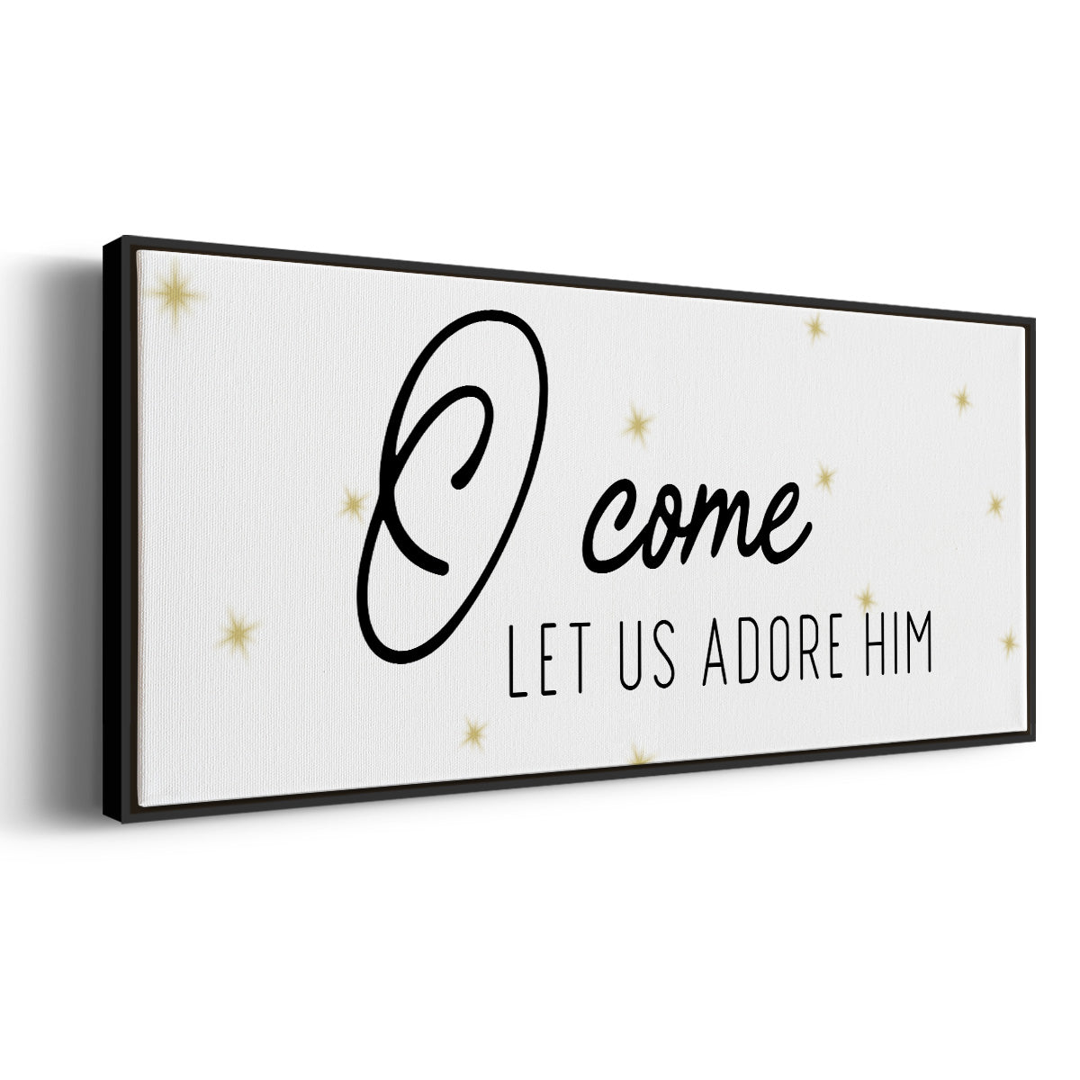 O Come - Floater Framed Canvas Print