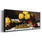 Still Life with Pears and Grapes, 1867 - Floater Framed Canvas Print