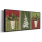 Holiday Greenery - Floater Framed Canvas Print