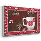 Cozy Cocoa Christmas Collection A - Framed Gallery Wrapped Canvas in Floating Frame