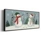 Snowmen VI - Floater Framed Canvas Print