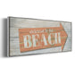 Welcome to the Beach - Floater Framed Canvas Print