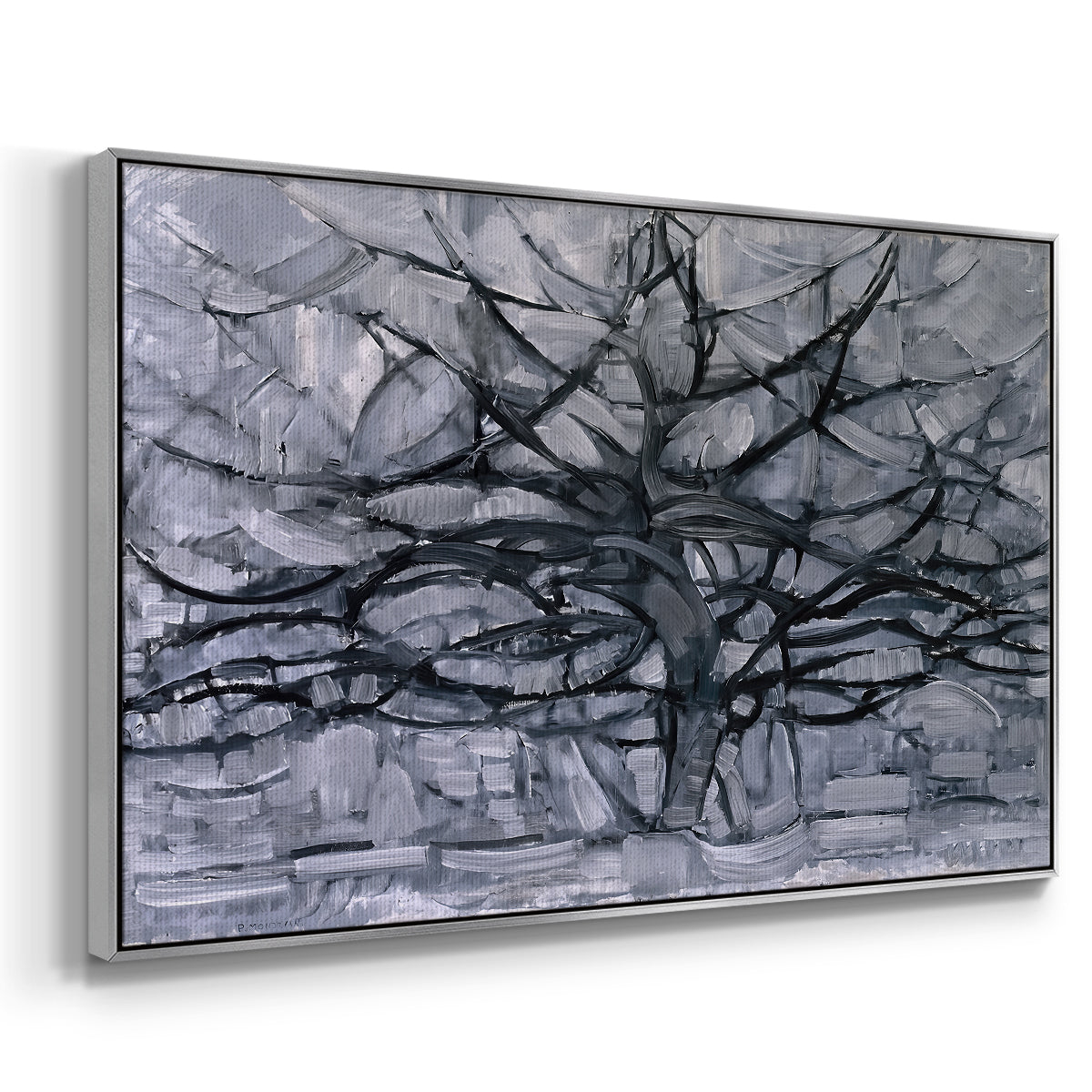 The Gray Tree, 1911 - Floater Framed Canvas Print