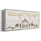 Silent Night Nativity - Floater Framed Canvas Print