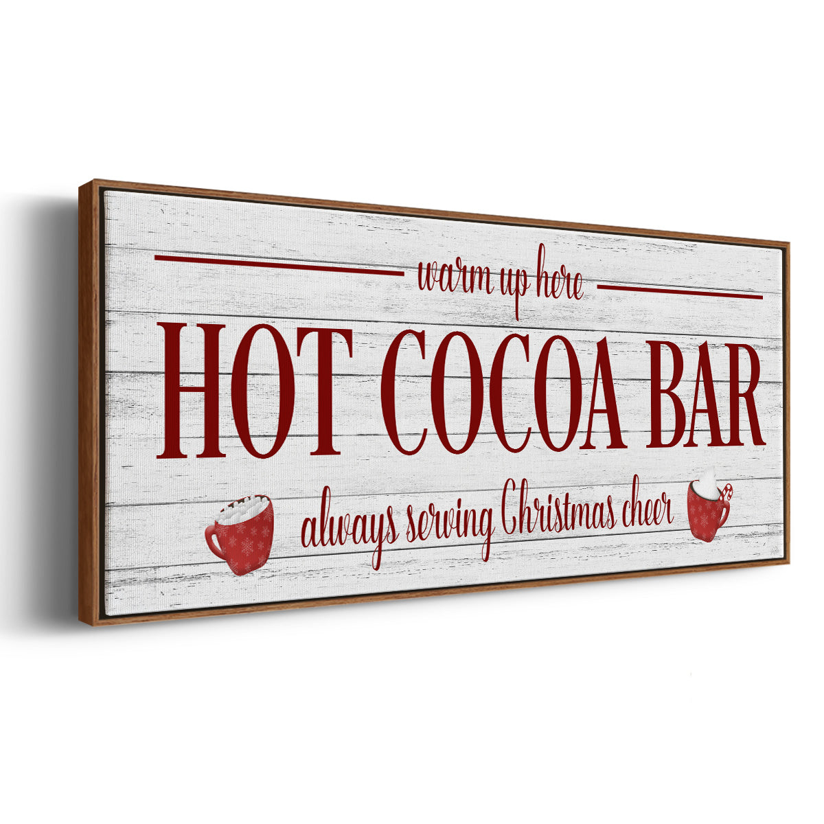 Hot Cocoa Bar - Floater Framed Canvas Print