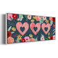 Sweet Hearts Collection D - Floater Framed Canvas Print