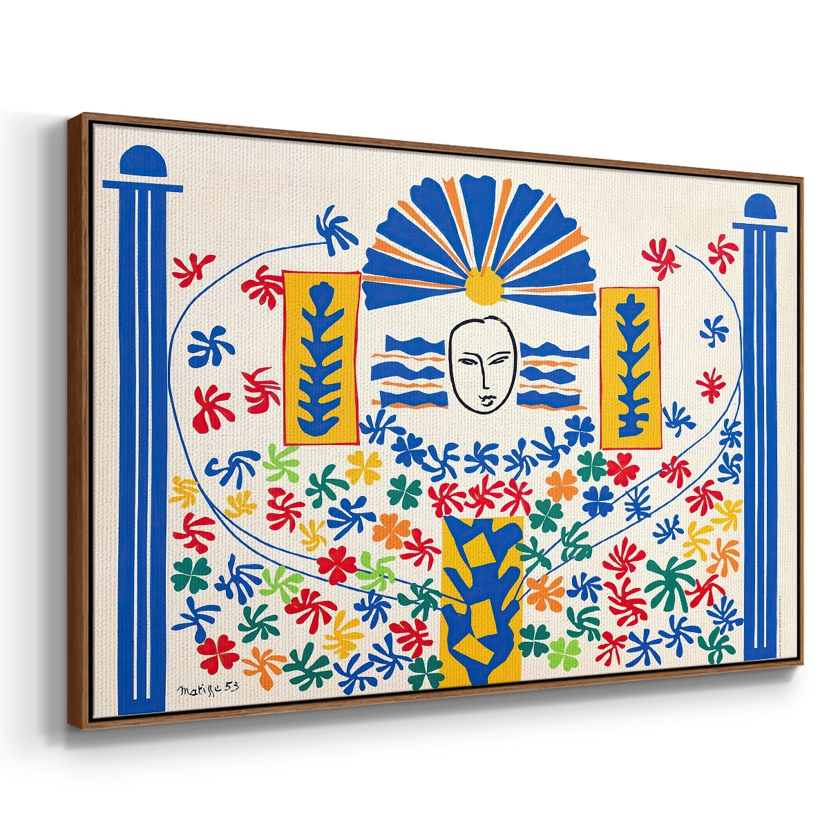 Apollo (Apollon), 1953 - Floater Framed Canvas Print