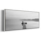 Black & White Water Panel XII - Floater Framed Canvas Print