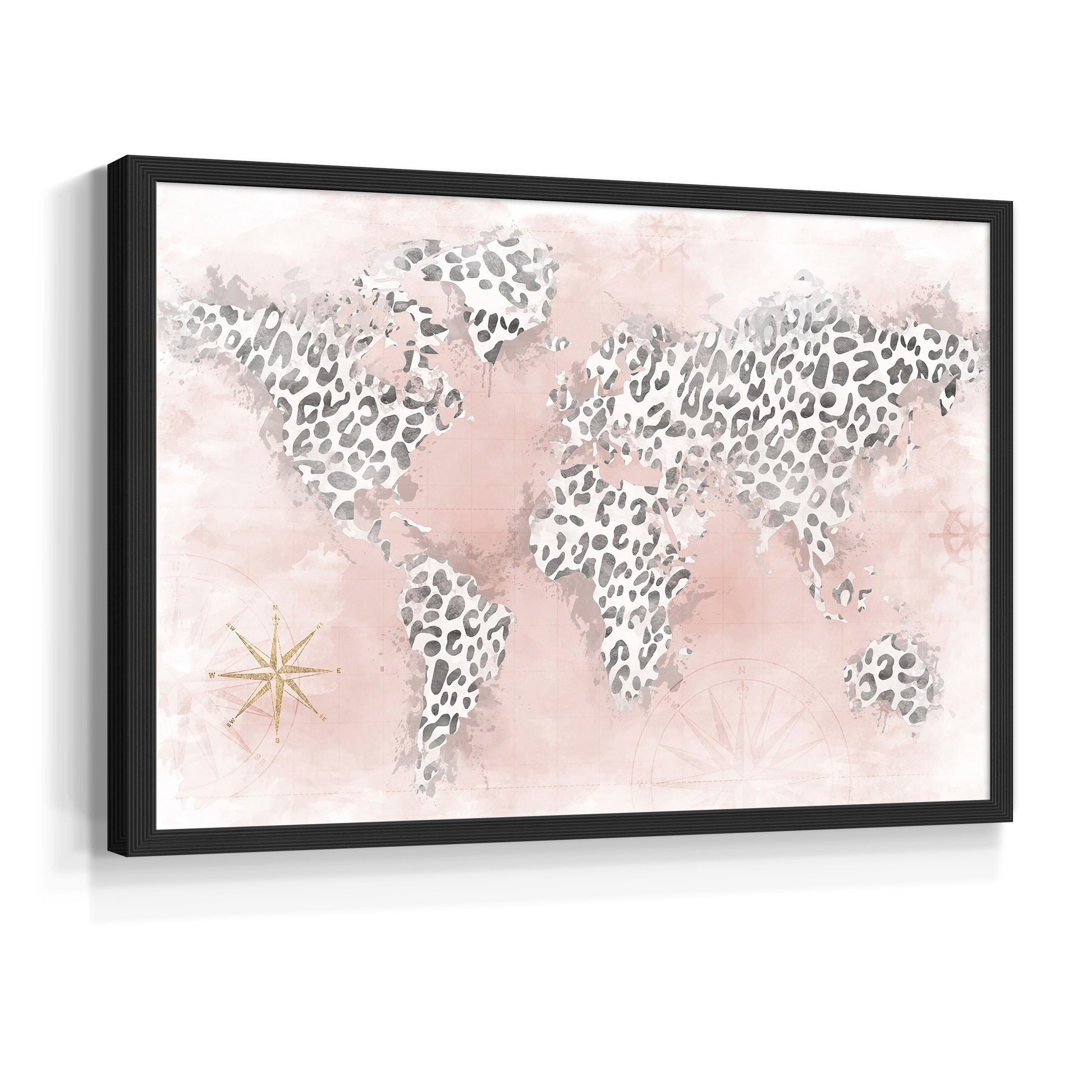 45092,world map,leopard print,artwork,modern design,soft pink,vintage compass,home decor,animal print,wall art,illustration,geography,stylish,elegant,framed art,contemporary decor,creative design,interior design,textured background,decorative piece,travel theme,nature inspired,unique artwork,global map,chic decor,feminine style,abstract art,wall decoration,visual art,fashionable design,printed map,color palette,animal kingdom,contemporary artwork,tropical themes,patterned map,Re-stickable,Text & Numbers