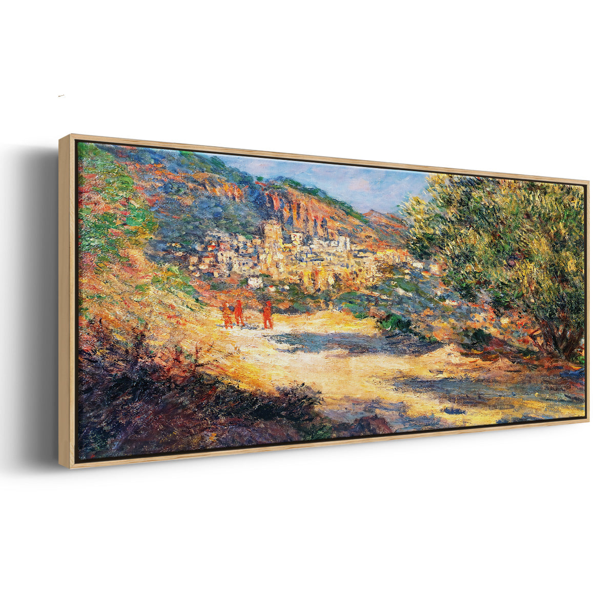 The Road to Monte Carlo, 1883 - Floater Framed Canvas Print