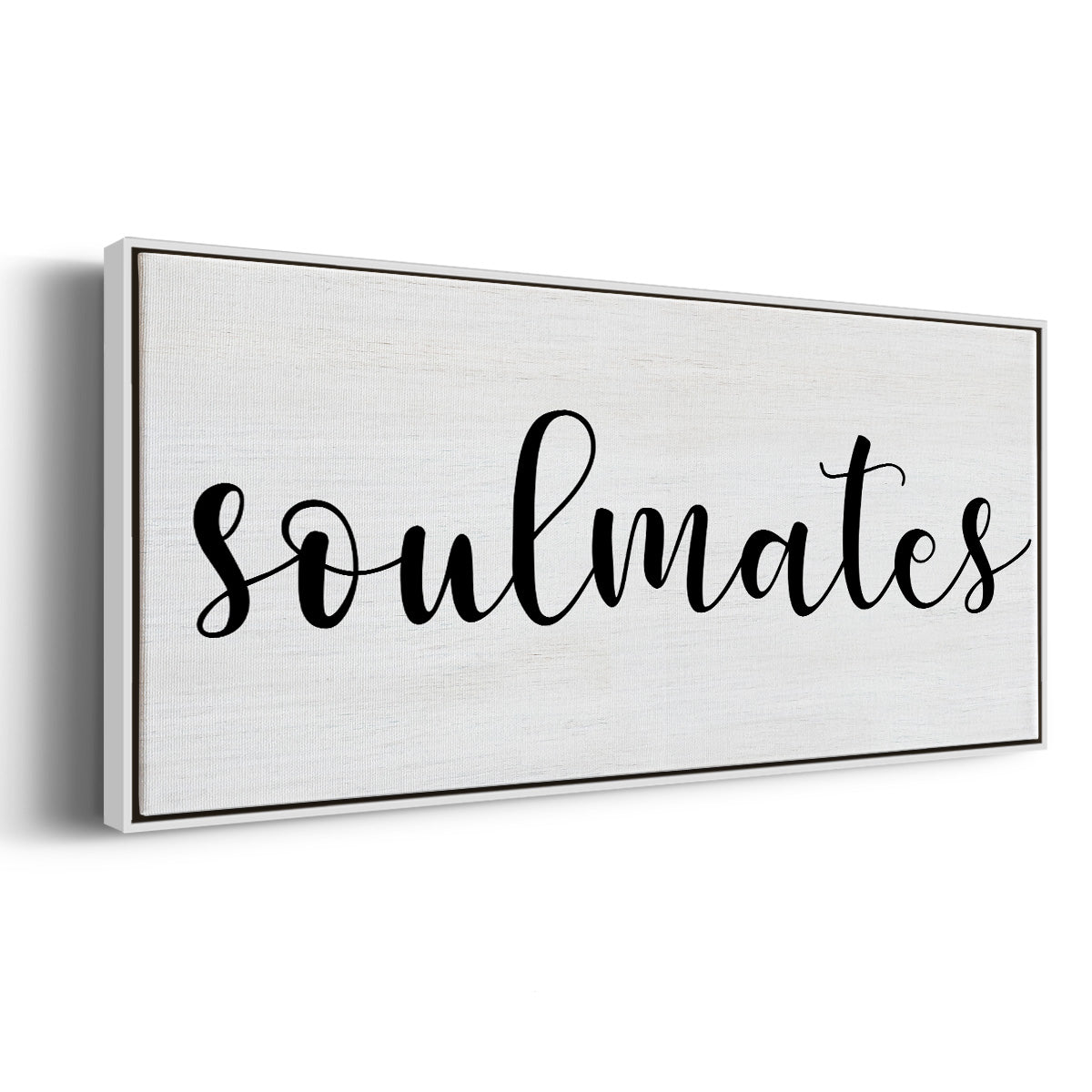 Soulmates - Floater Framed Canvas Print