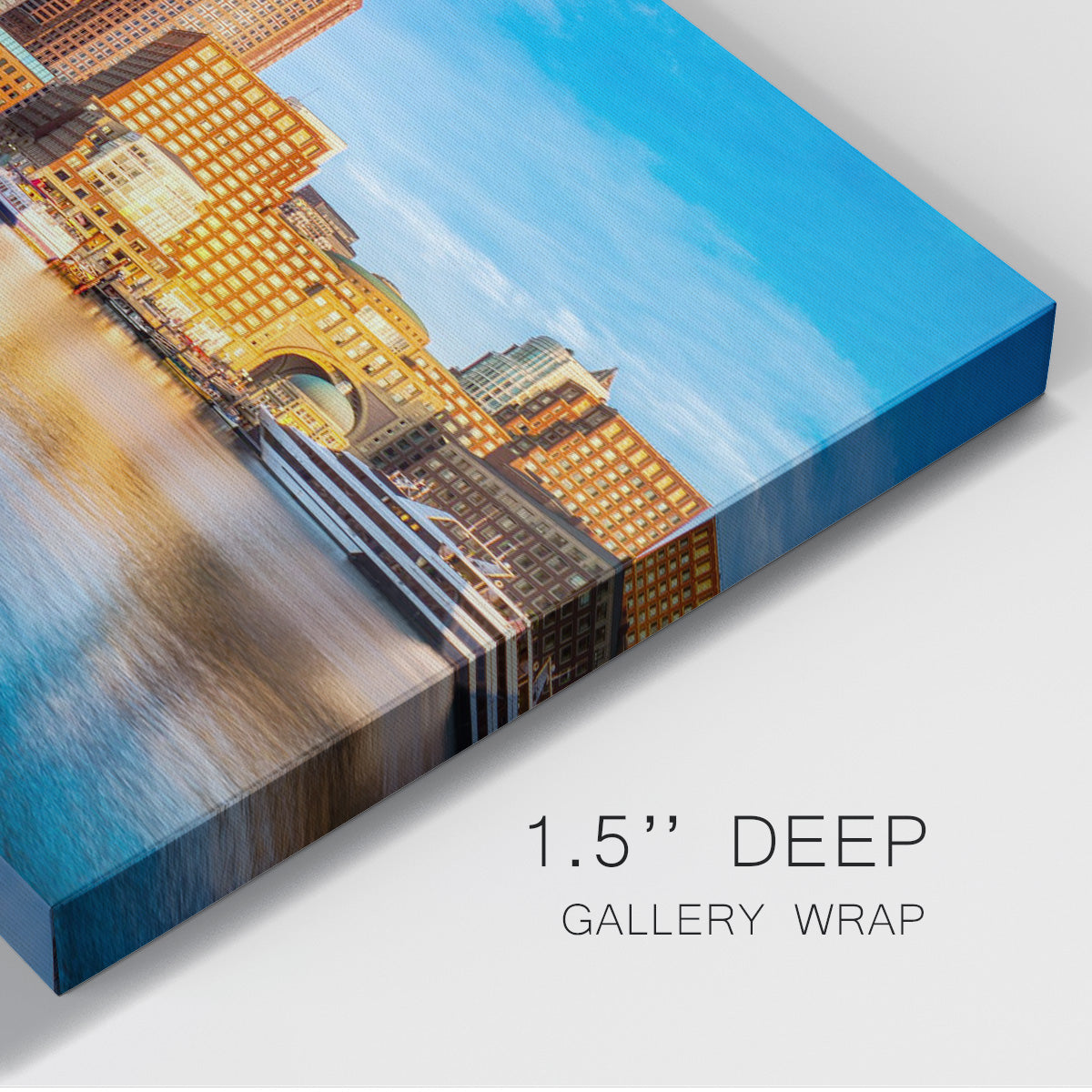 Boston Skyline with Financial District - Canvas Art Print