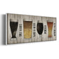 Beer Chart II - Floater Framed Canvas Print