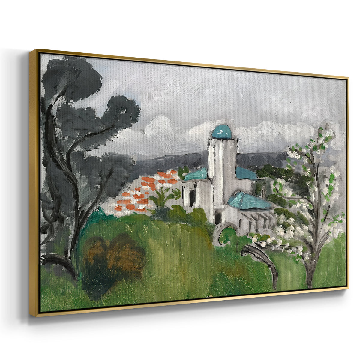 The Blue Villa (La Villa Bleue), c. 1918 - Floater Framed Canvas Print