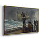 The Signal of Distress, c. 1896 - Floater Framed Canvas Print