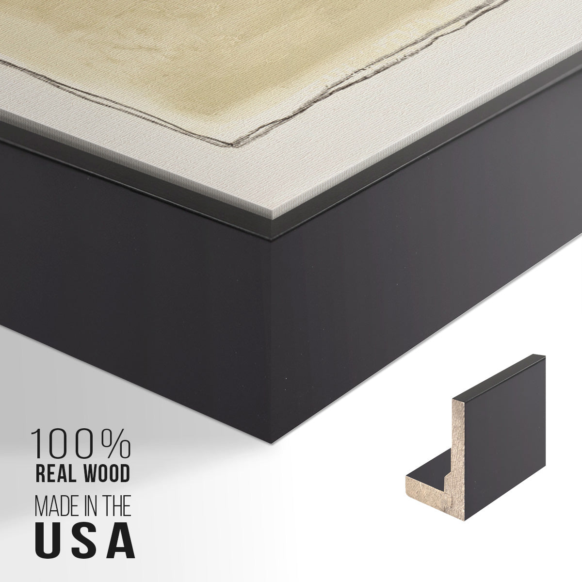 Inner Musing II - Floater Framed Canvas Print