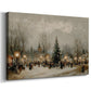 Candlelit Cathedral at Twilight - Canvas Art Print